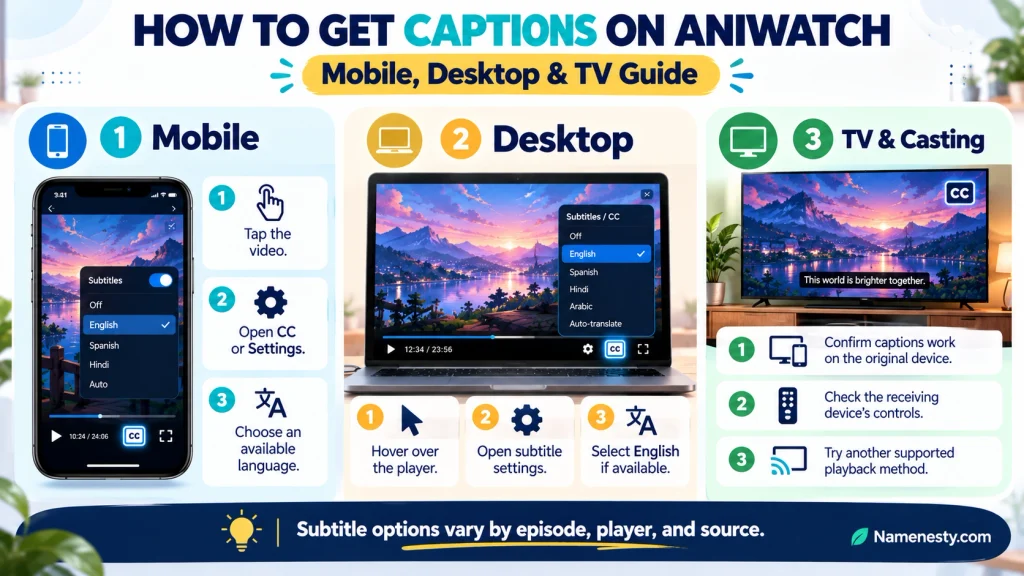 How to Get Captions on AniWatch