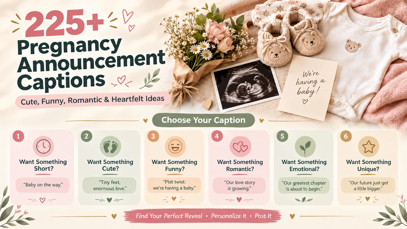 Pregnancy Announcement Captions