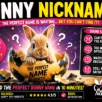 Bunny Nicknames