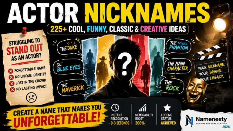Actor Nicknames,