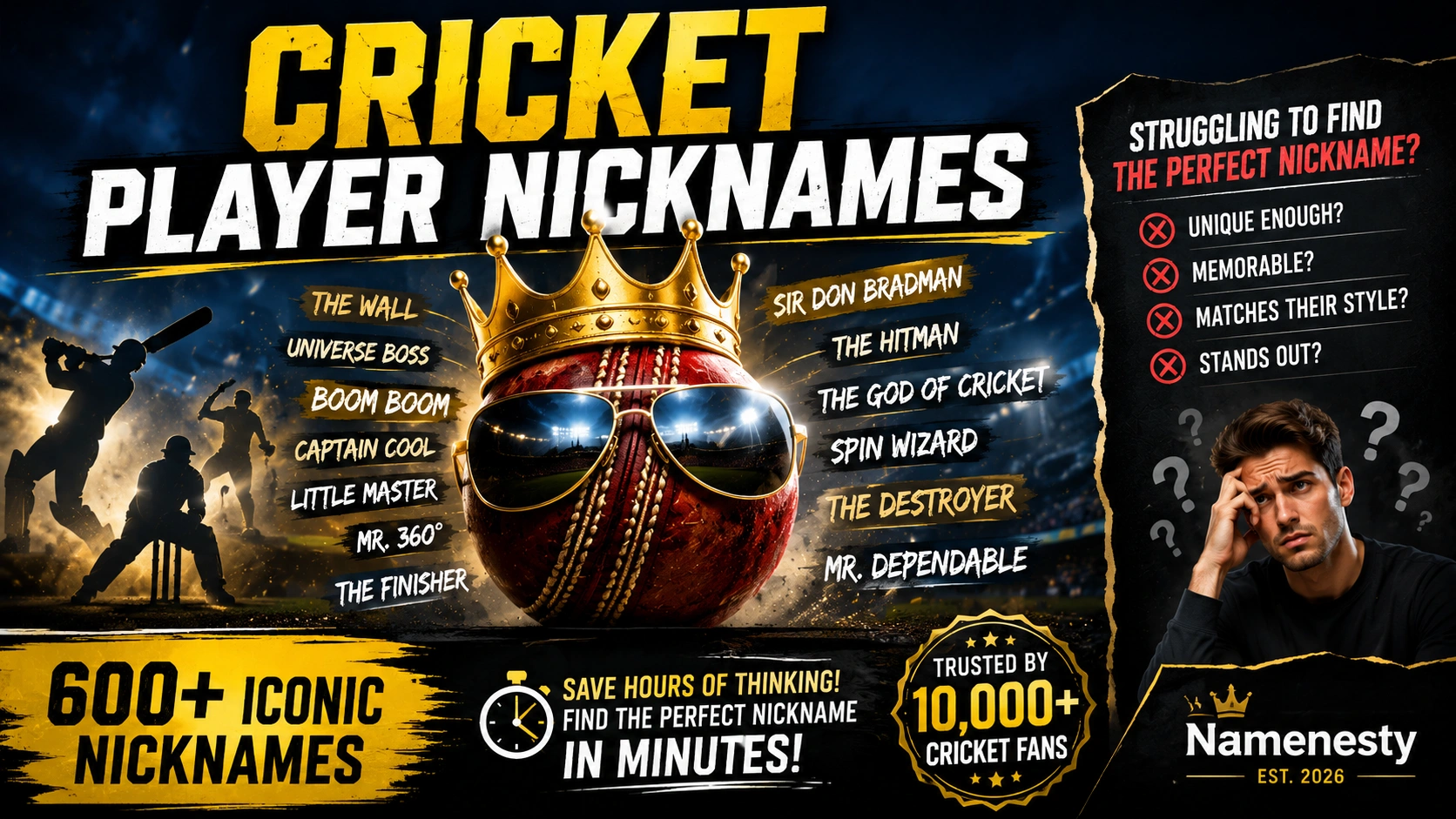 Cricket Player Nicknames.