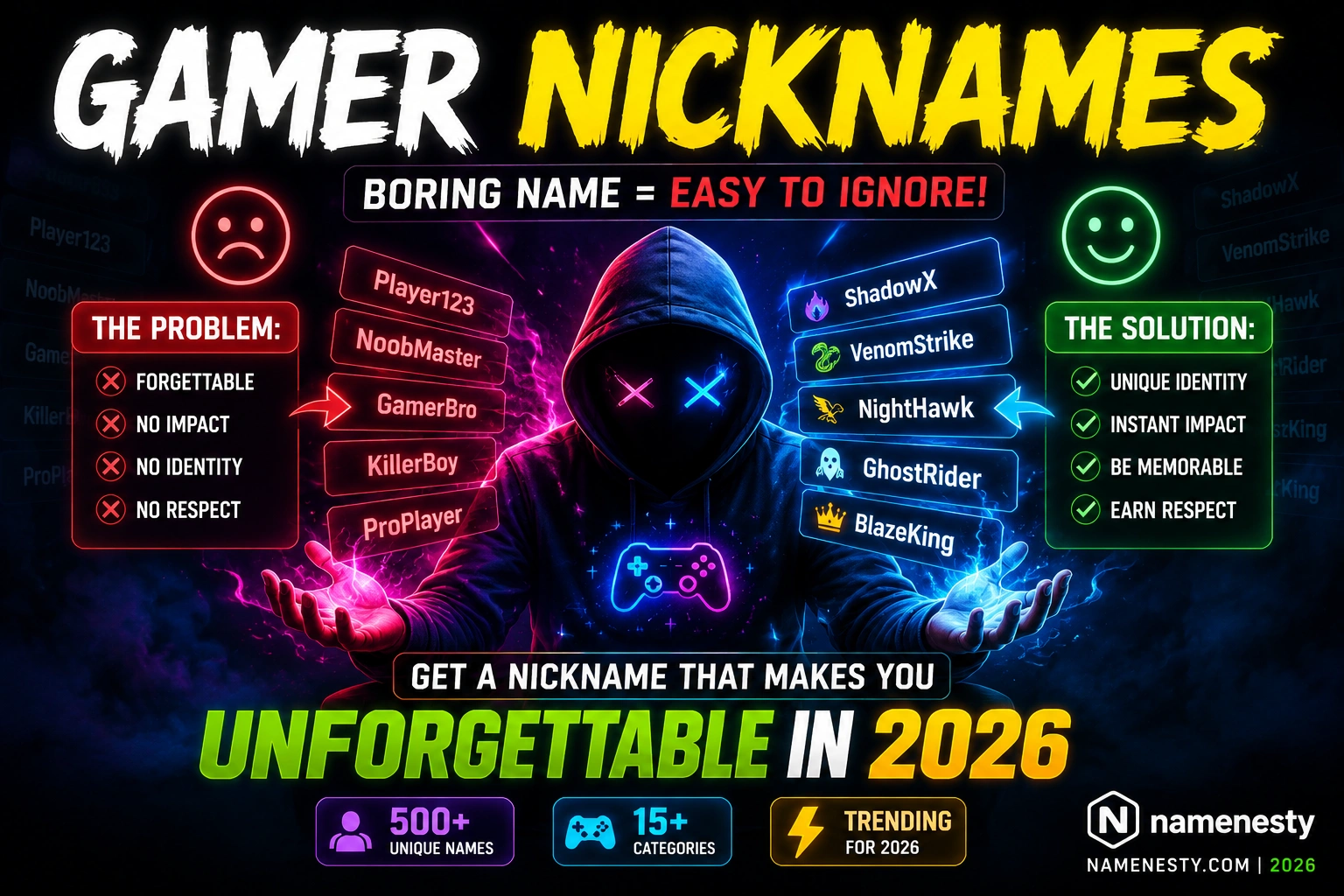 Gamer Nicknames