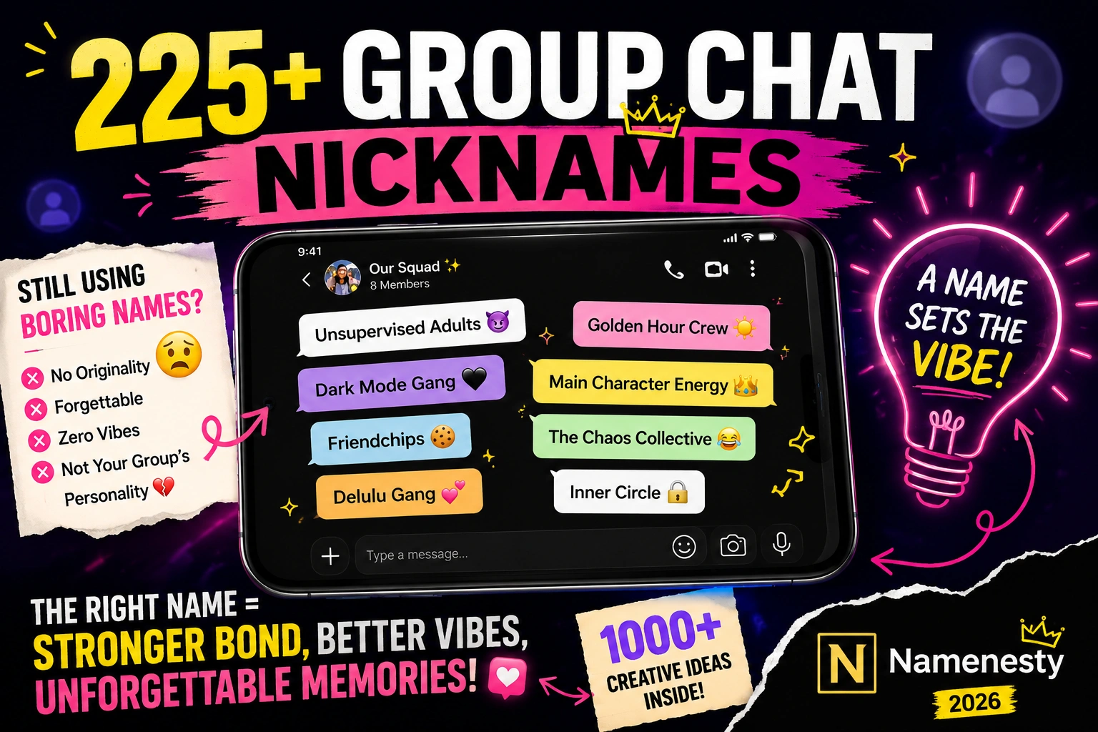 Group Chat Nicknames