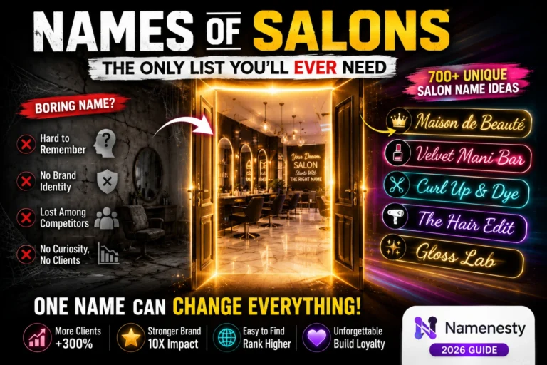 Names of Salons