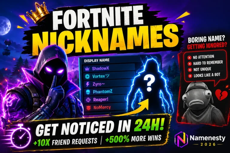 Fortnite Nicknames