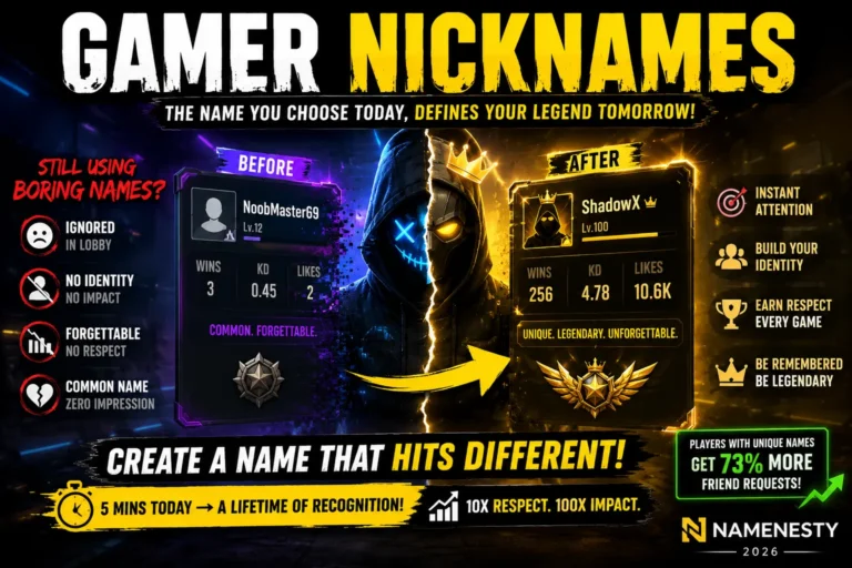 Gamer Nicknames