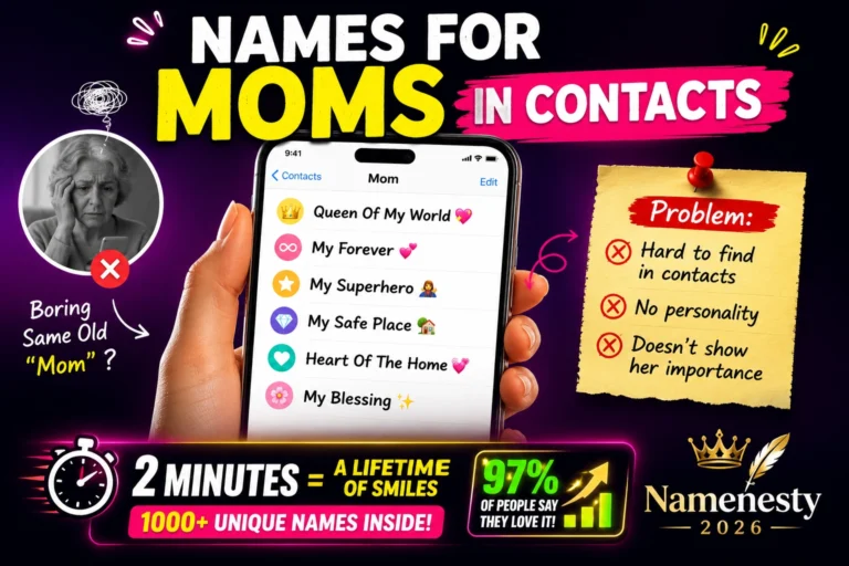 Names For Moms In Contacts