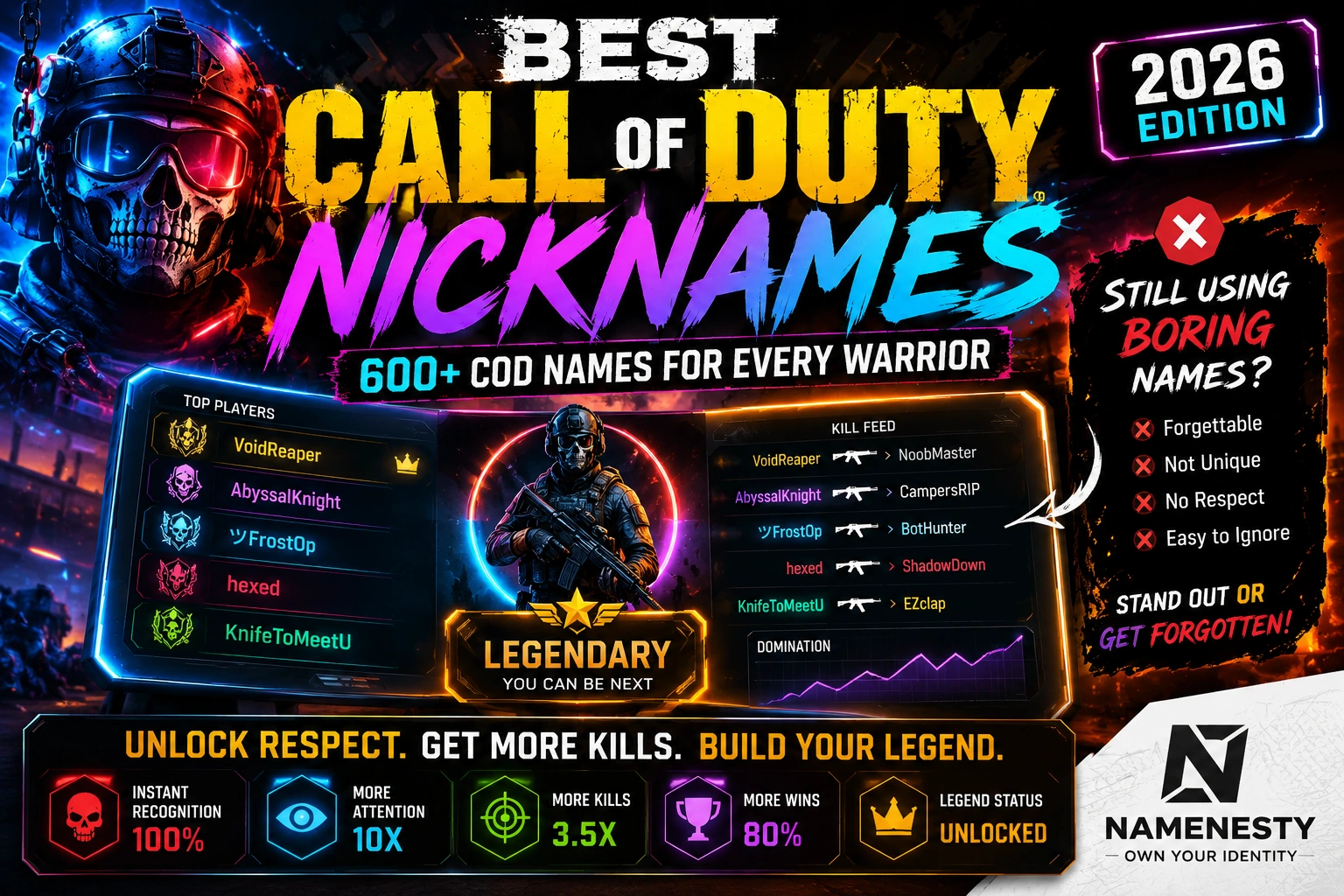 Best Call of Duty Nicknames