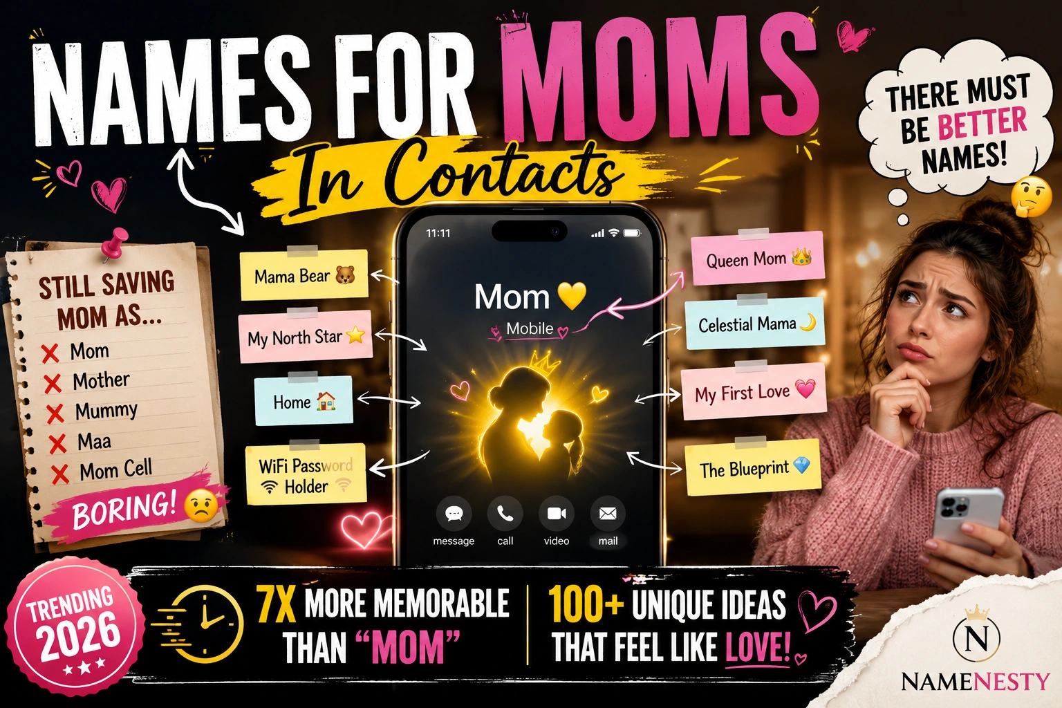 Names For Moms In Contacts