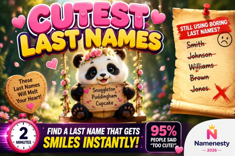 Cutest Last Names