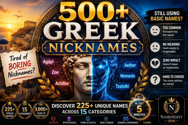 Greek Nicknames
