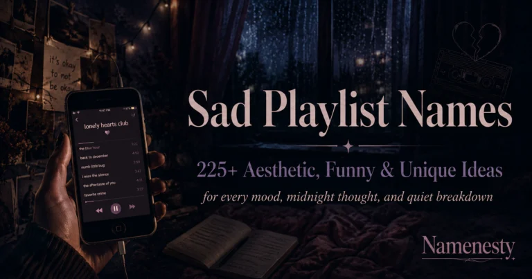 Sad Playlist Names