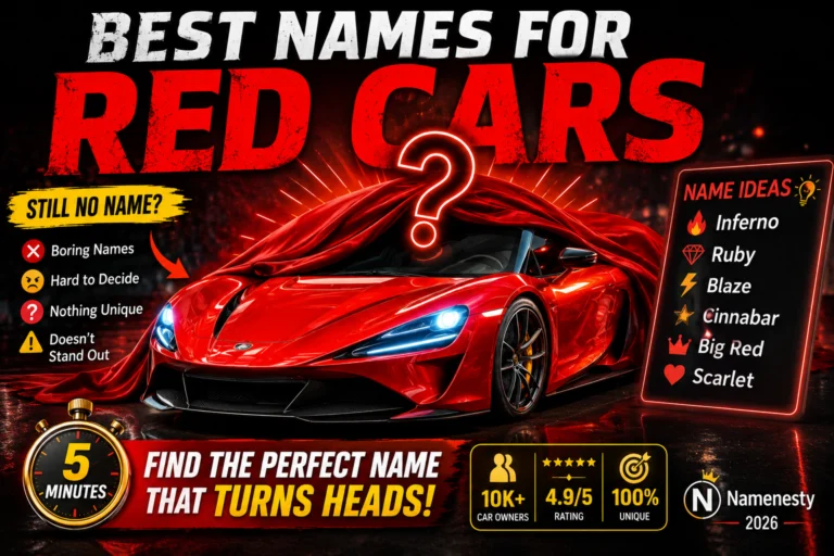 Red Car Names