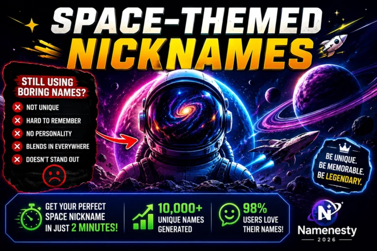 Space-Themed Nicknames