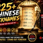 Chinese Nicknames