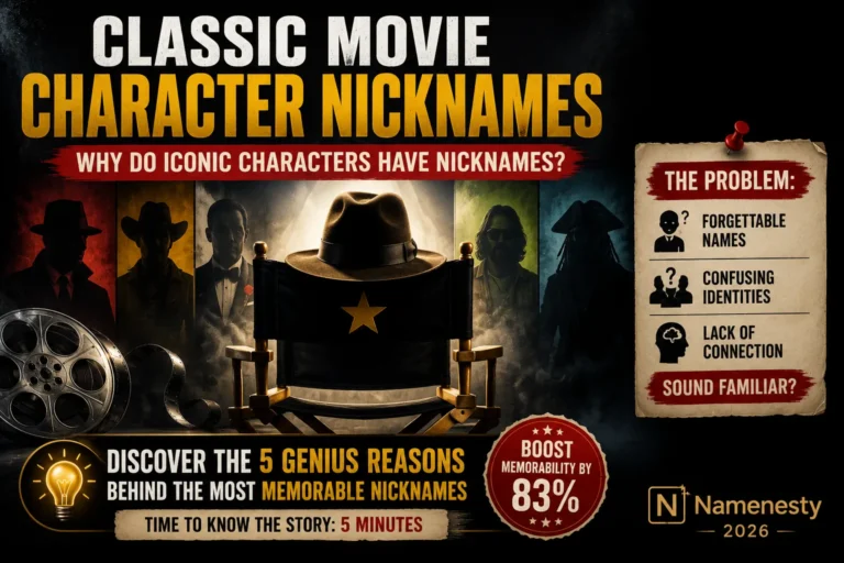 Classic movie character nicknames ·