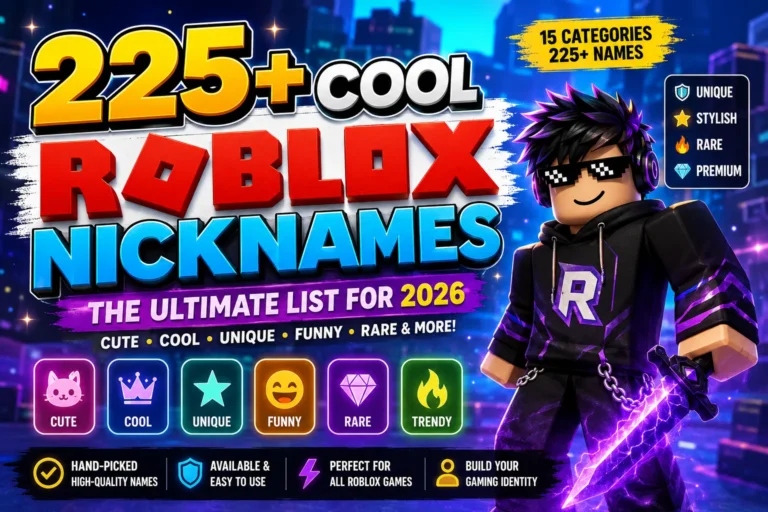 Cool Roblox Nicknames