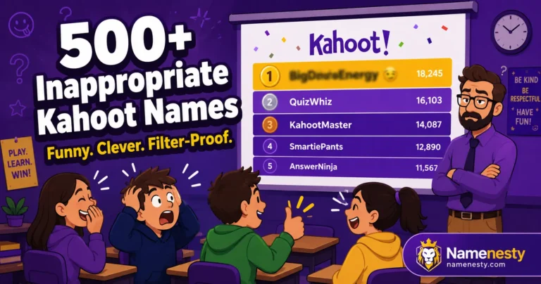 Inappropriate Kahoot Names
