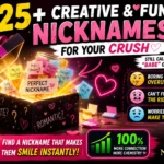 Creative and Fun Nicknames for Your Crush
