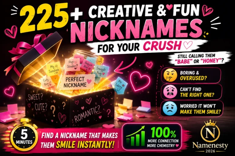 Creative and Fun Nicknames for Your Crush