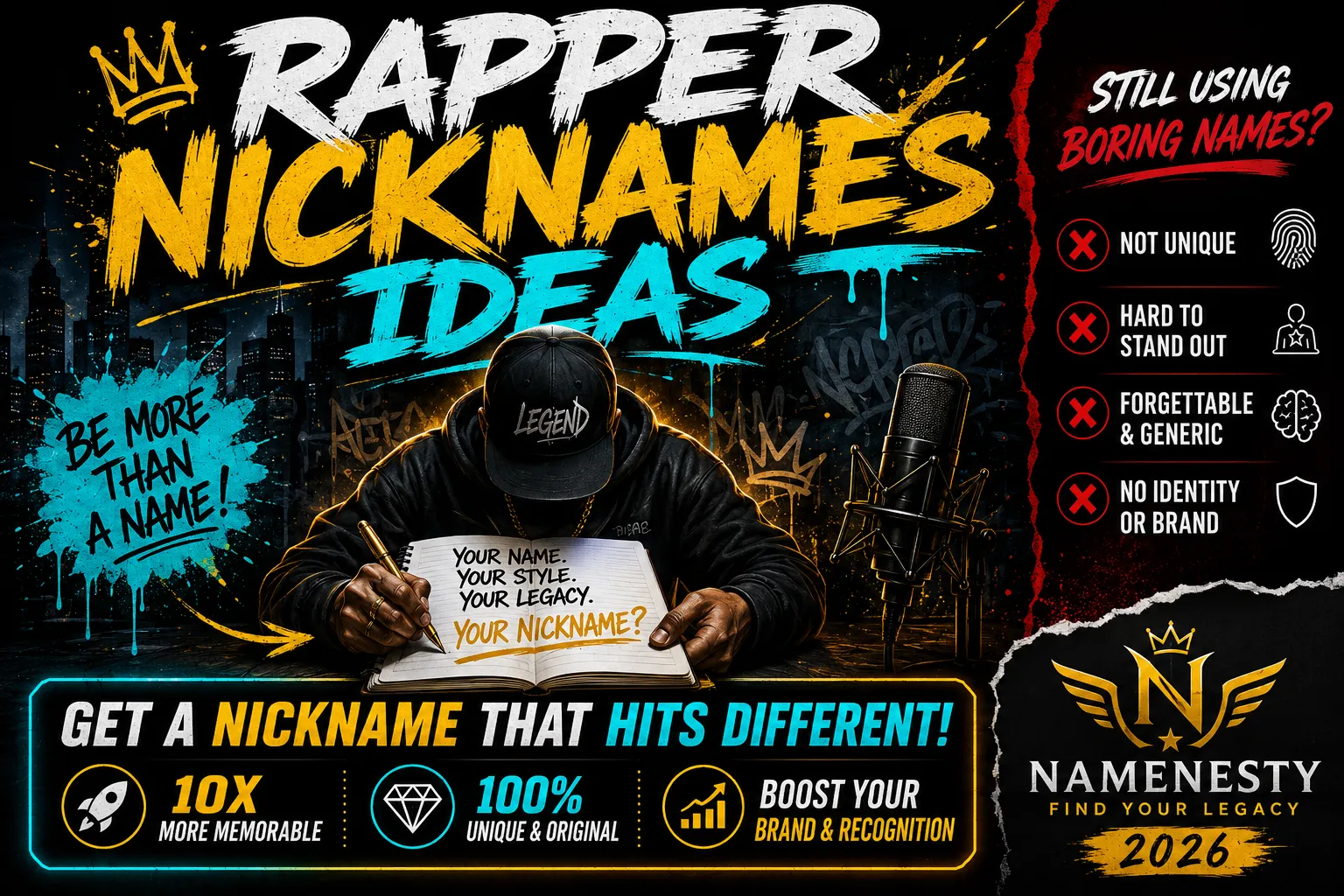 Rapper Nicknames Ideas
