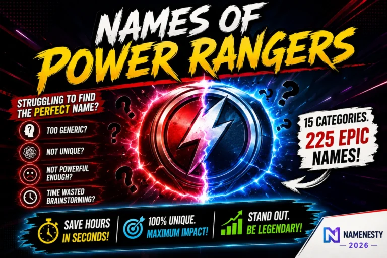 Names Of Power Rangers