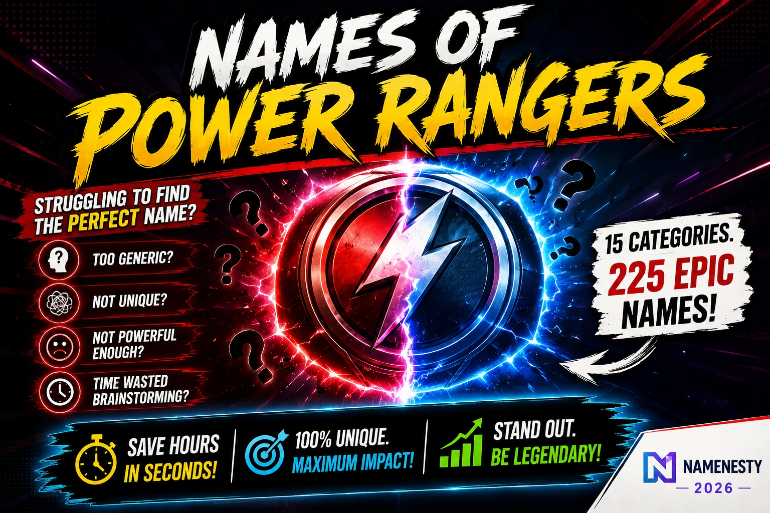 Names Of Power Rangers
