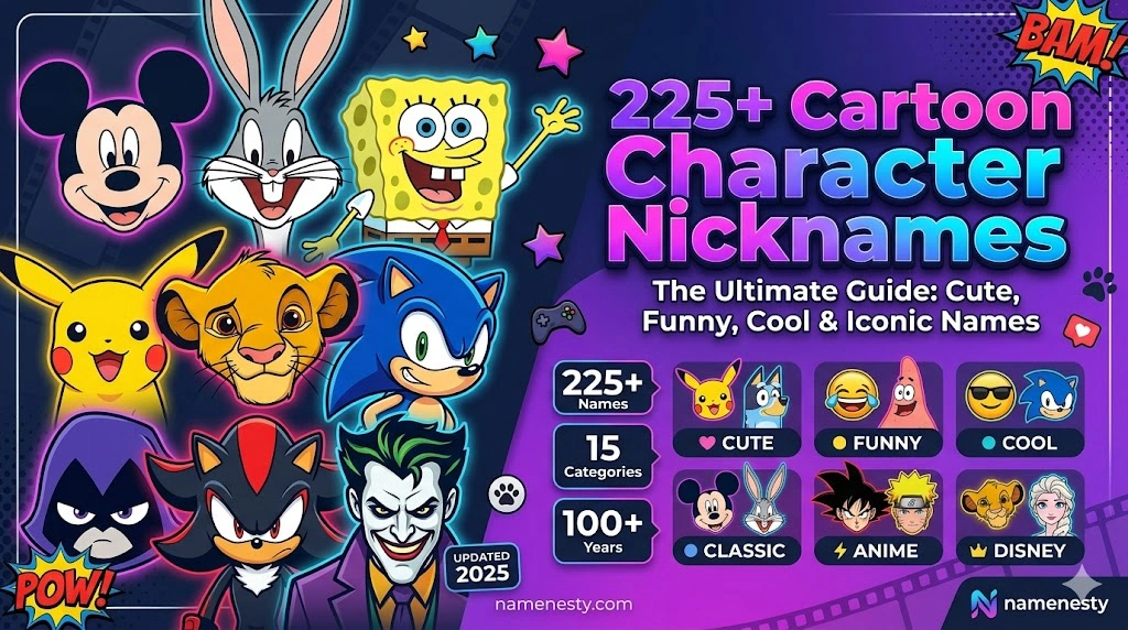 Cartoon Character Nicknames