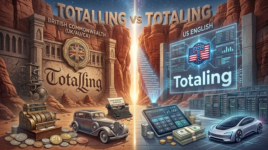 Totalling vs Totaling