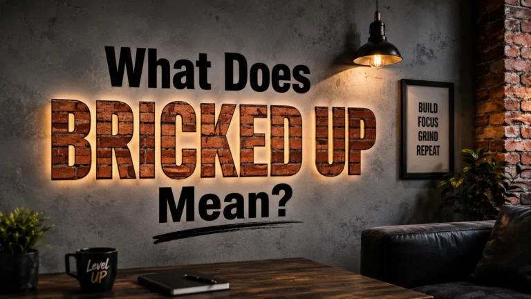 "Bricked Up" Mean