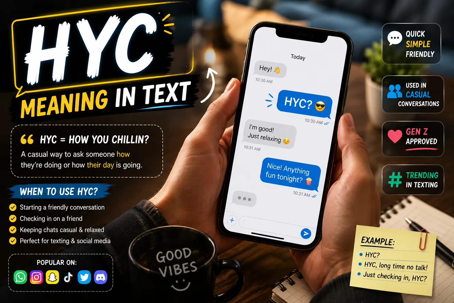 HYC Meaning in Text