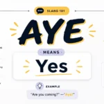 AYE Meaning in Text