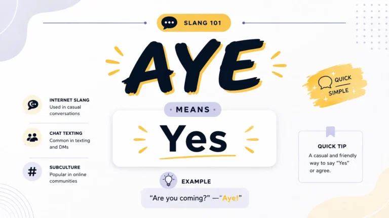 AYE Meaning in Text
