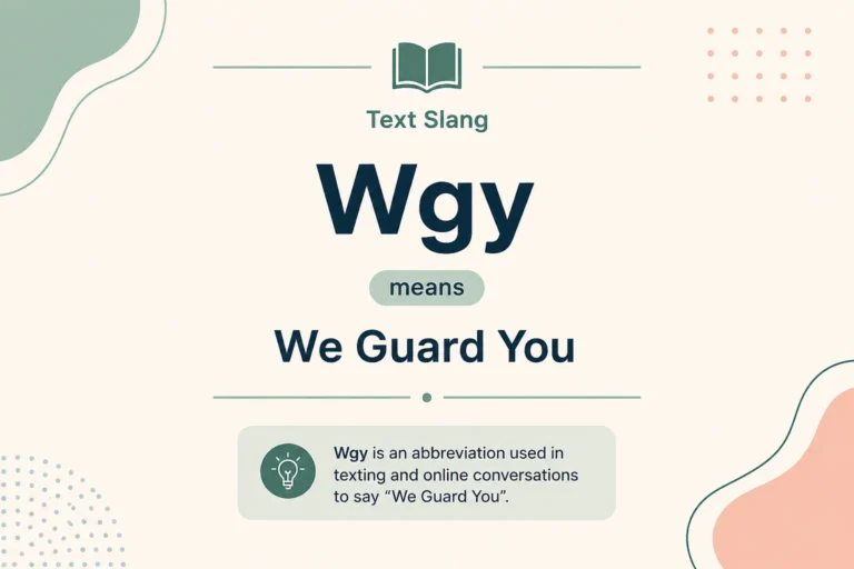 WGY Meaning in Text