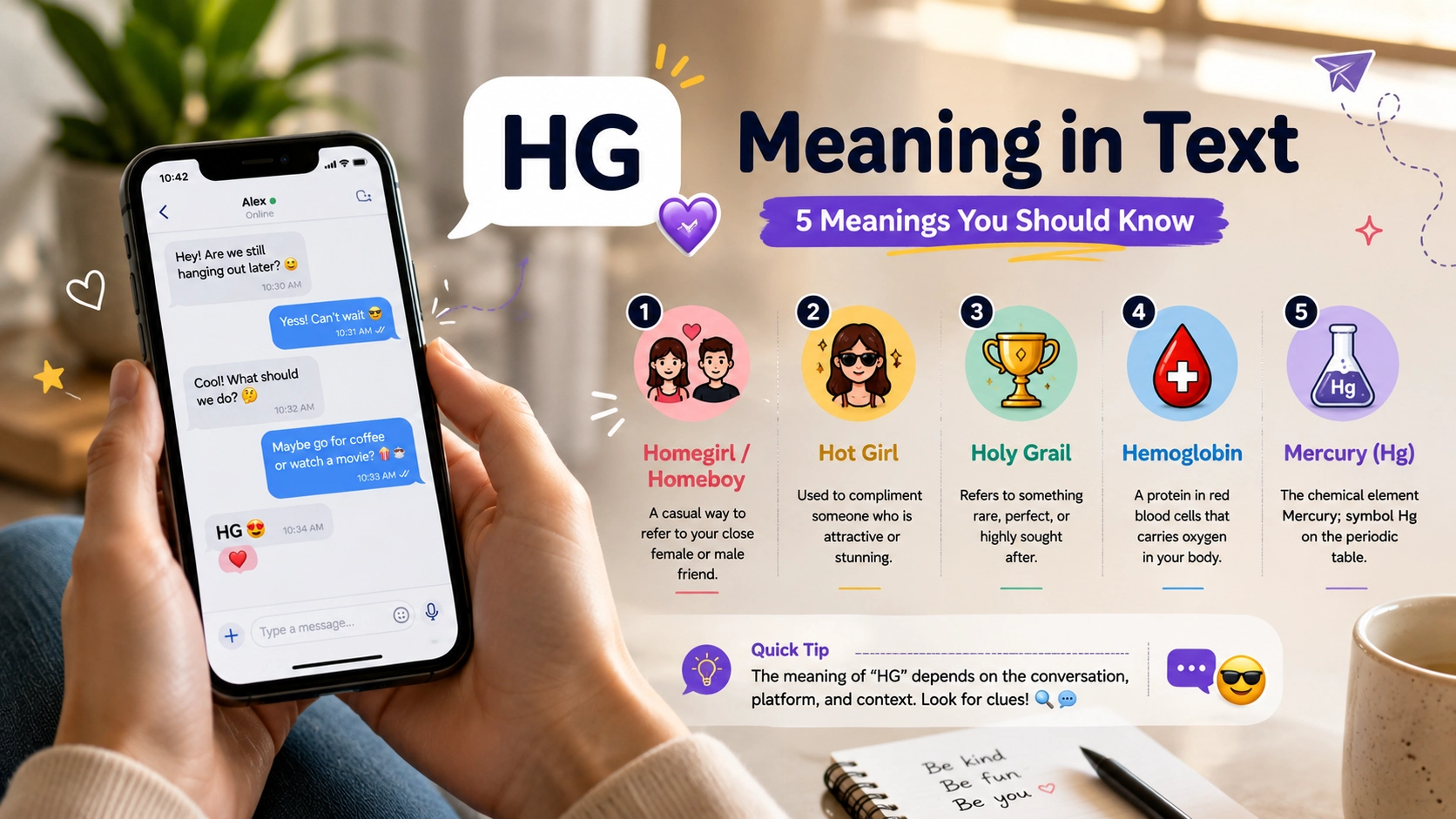 HG meaning in text