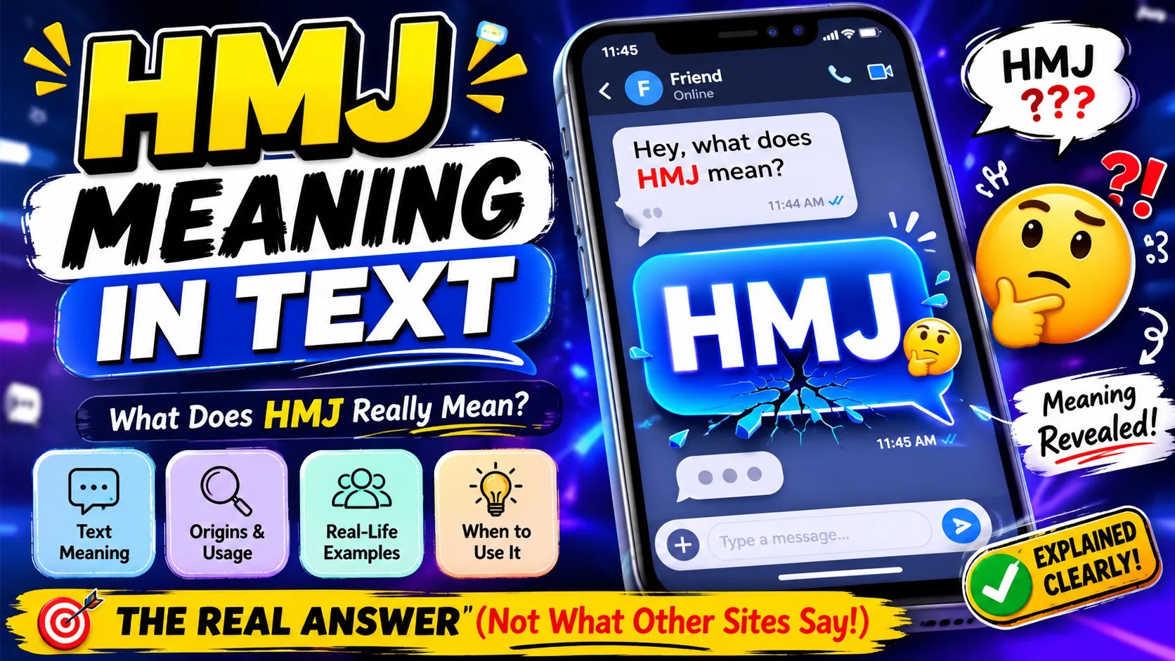 HMJ Meaning in Text