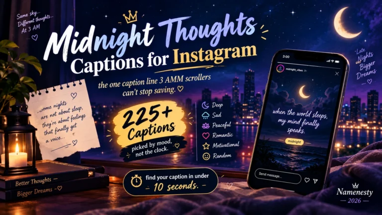 Midnight Thoughts Captions for Instagram