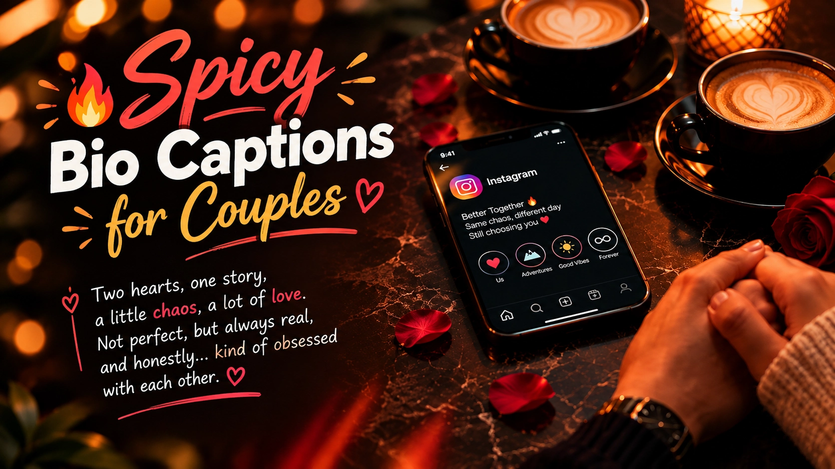 Spicy Bio Captions for Couples