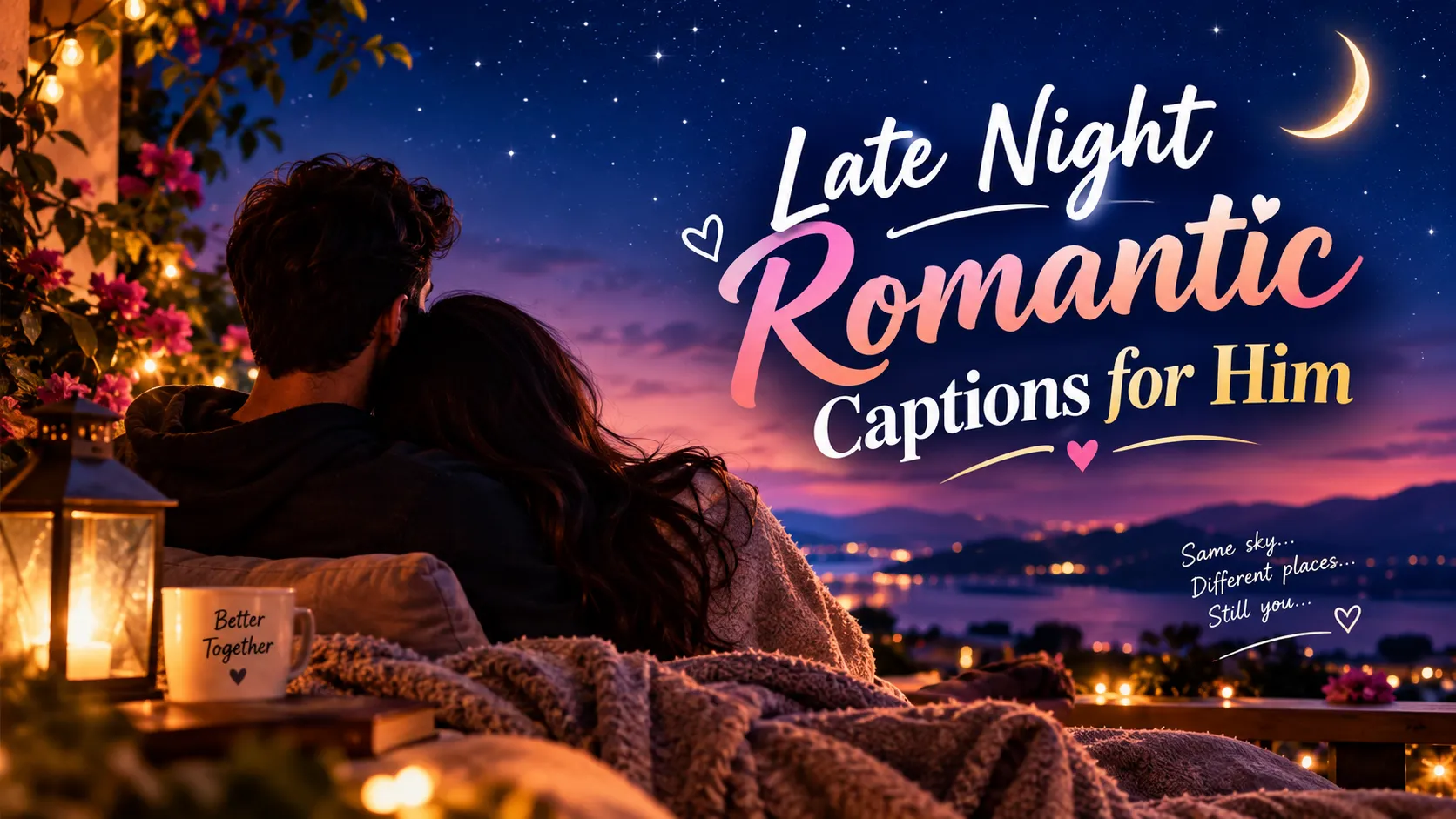 Late Night Romantic Captions for Him