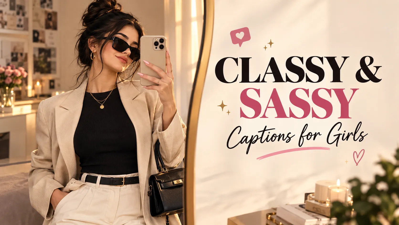 classy and sassy captions for girls