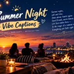 Summer Night Vibe Captions