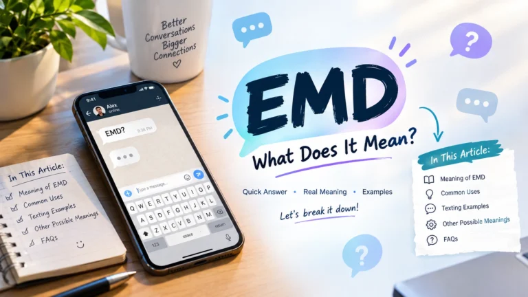 EMD Meaning in Text