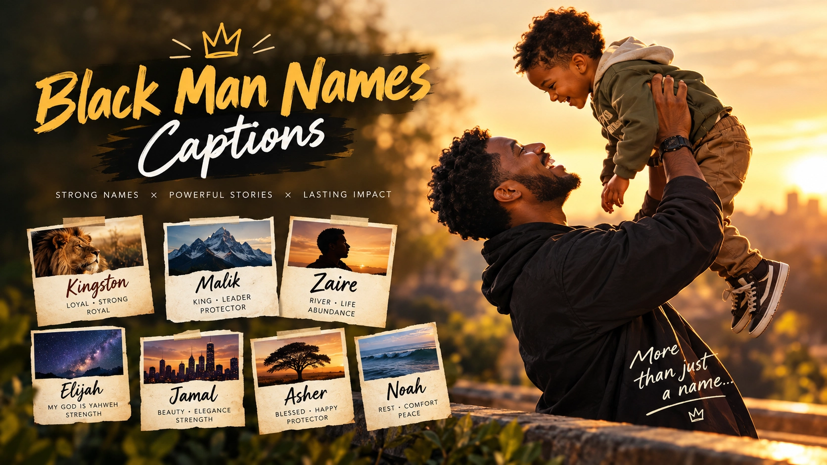 Black Man Names Captions