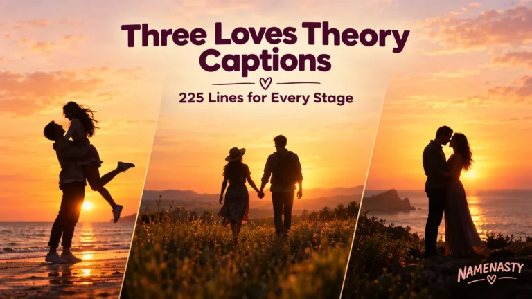 Three Loves Theory Captions