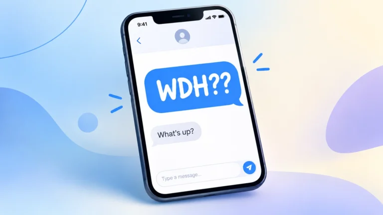 WDH Meaning in Text