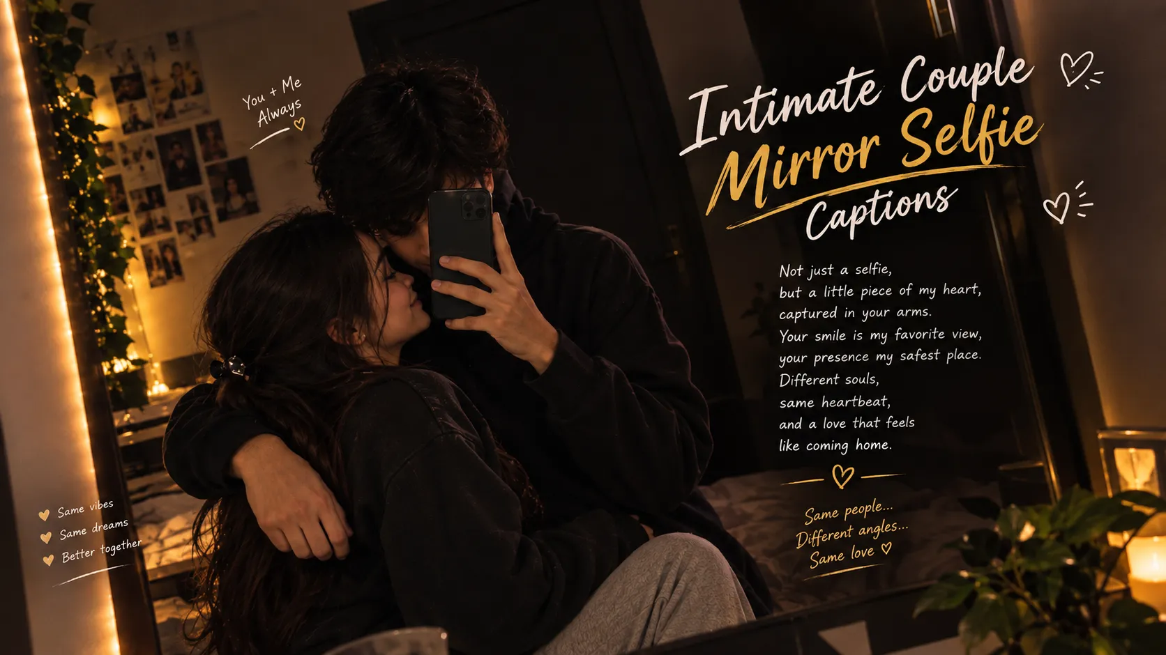 Intimate Couple Mirror Selfie Captions