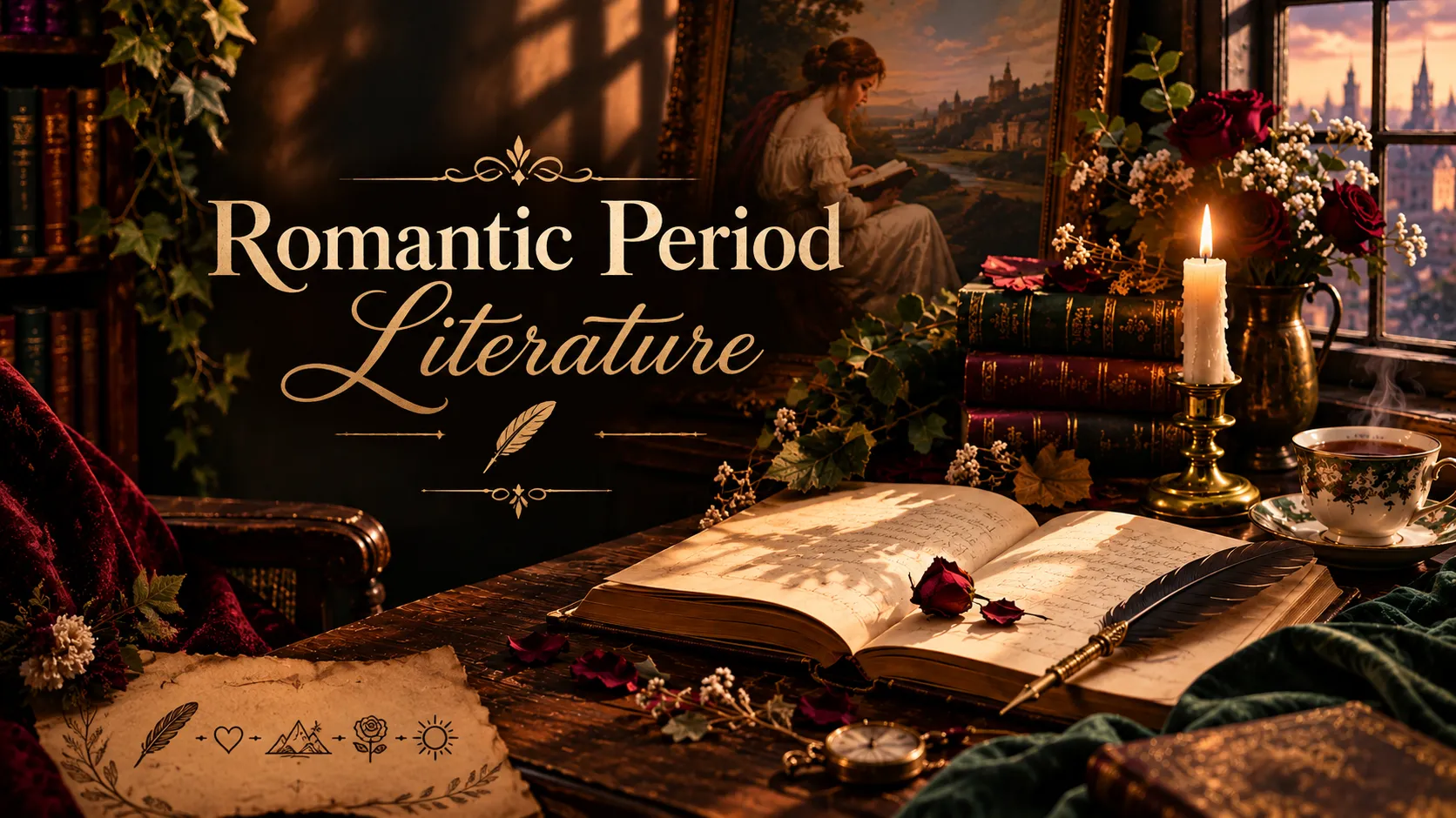 Romantic Period Literature Captions