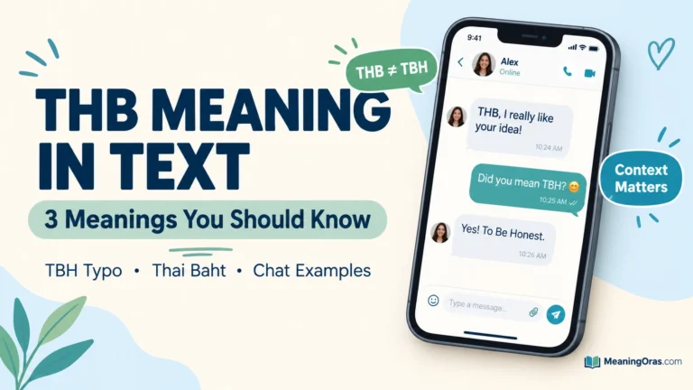 THB Meaning in Text