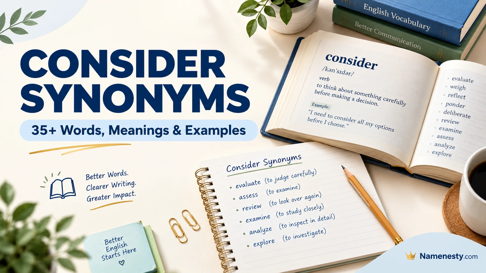 Consider Synonyms