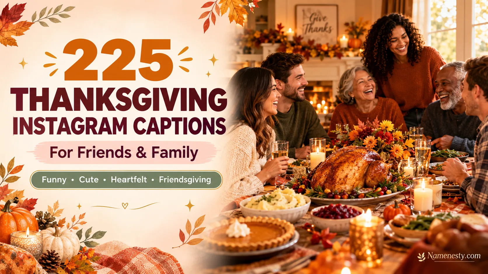 Thanksgiving Instagram Captions for Friends & Family
